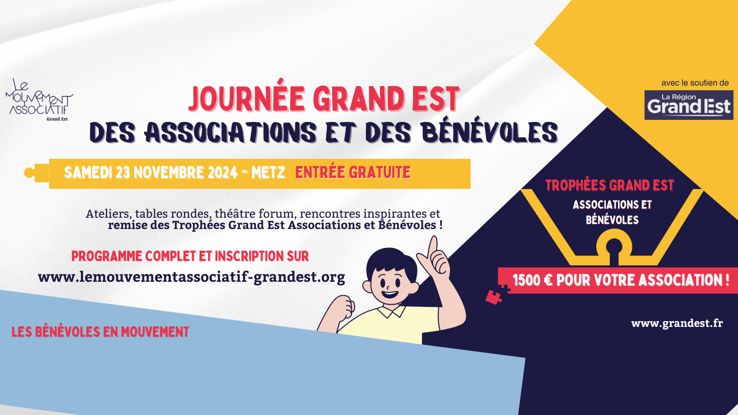 JOURNÉE DES ASSOCIATIONS ET DES BÉNÉVOLES 2024 à METZ le Samedi 23 Novembre