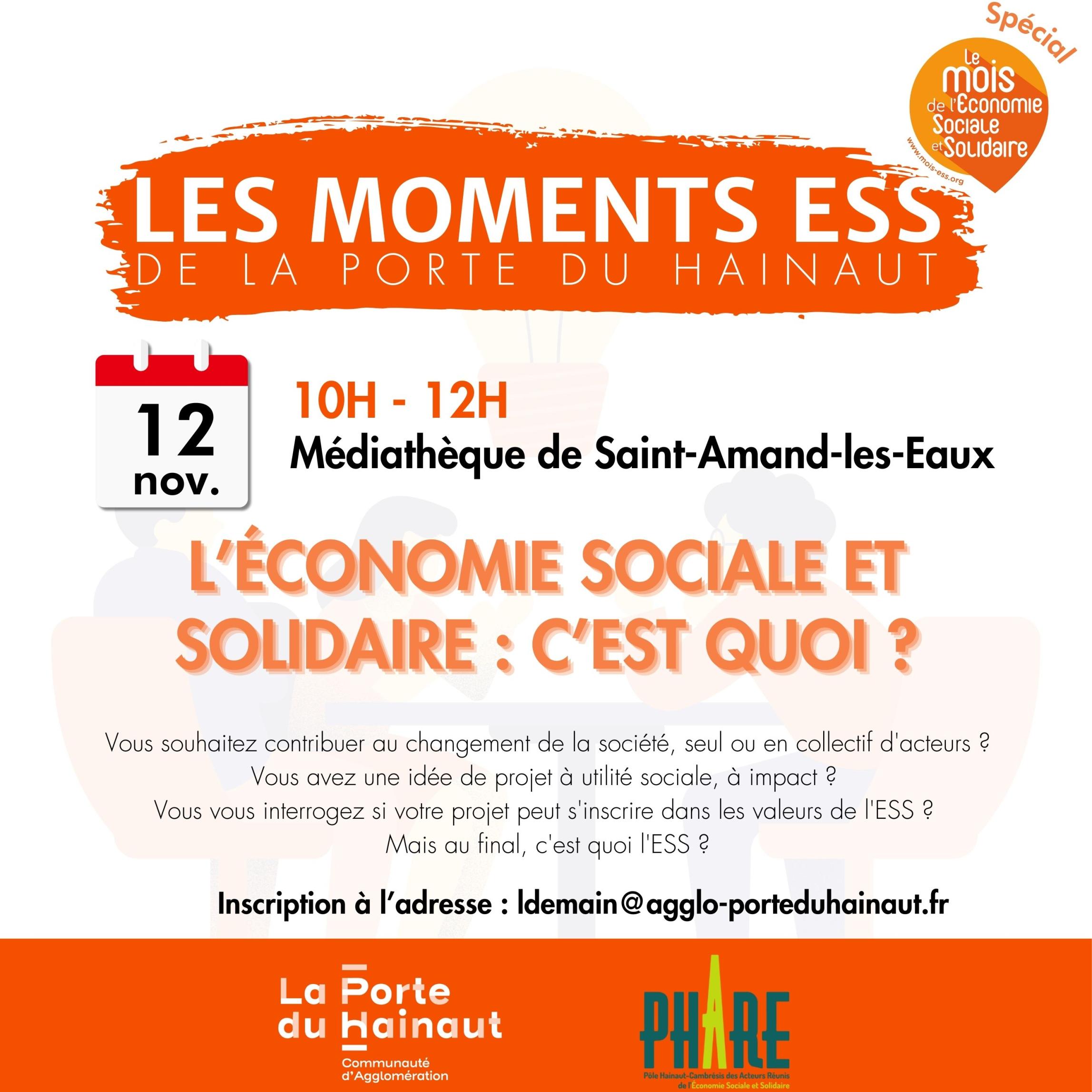 L'ESS, c'est quoi ? Les Moments ESS de la Porte du Hainaut