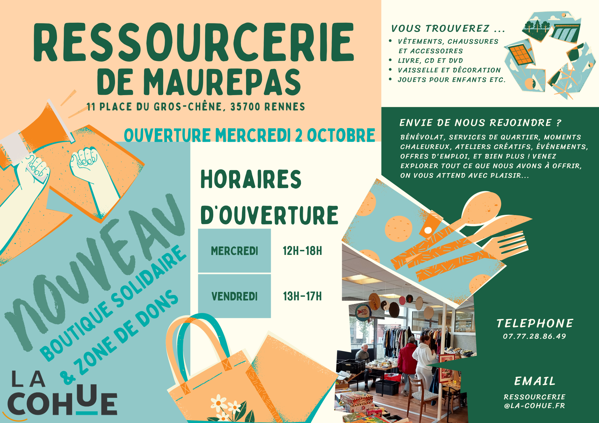 RESSOURCERIE MAUREPAS - FRIPERIE ET PORTE OUVERTE