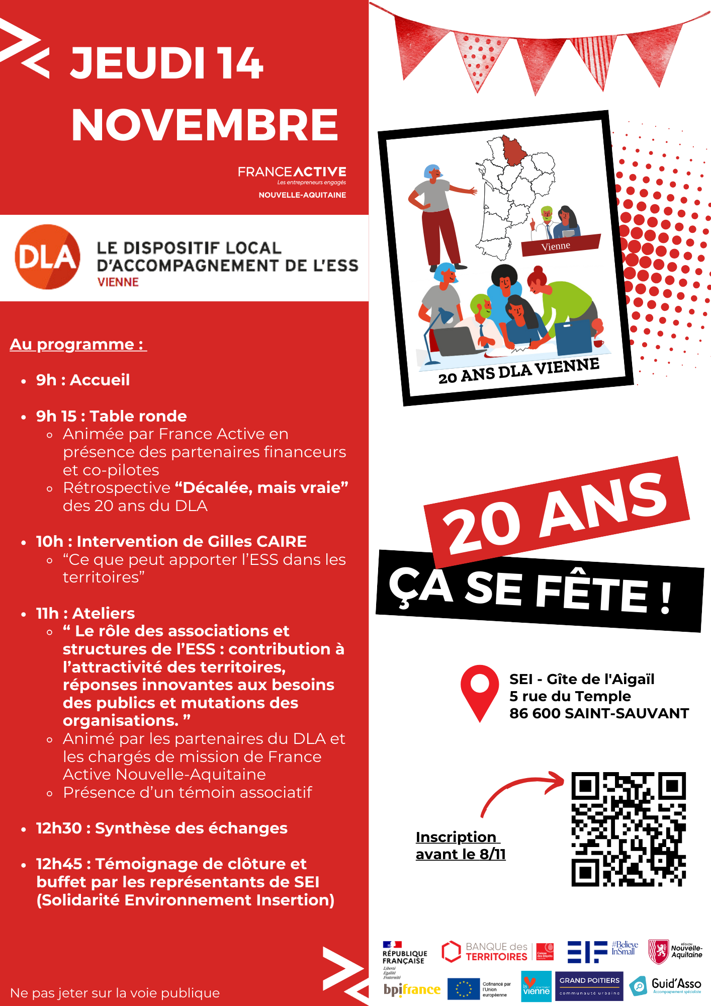 Affiche 20 ans DLA Vienne