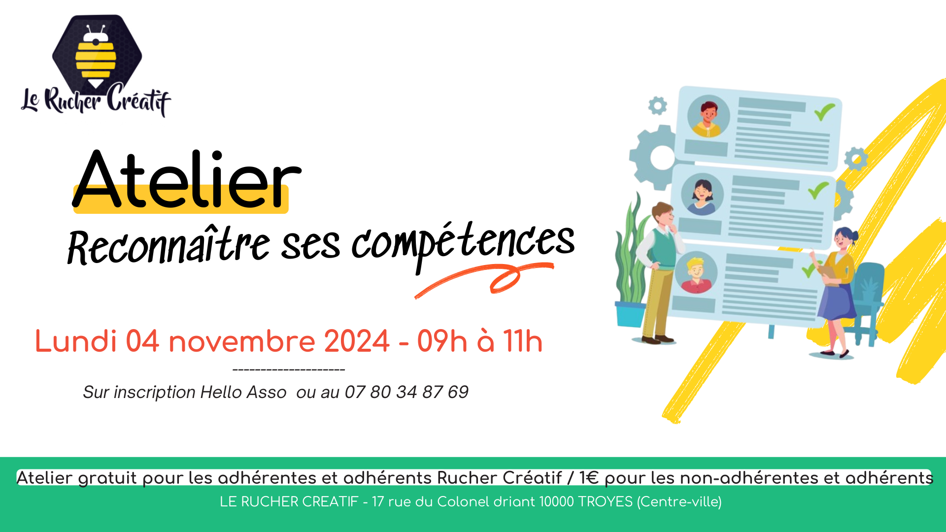 Atelier Reconnaitre ses compétences