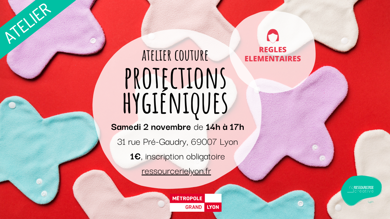 Vignette de l'atelier couture de protections hygiéniques pour Règles Elémentaires