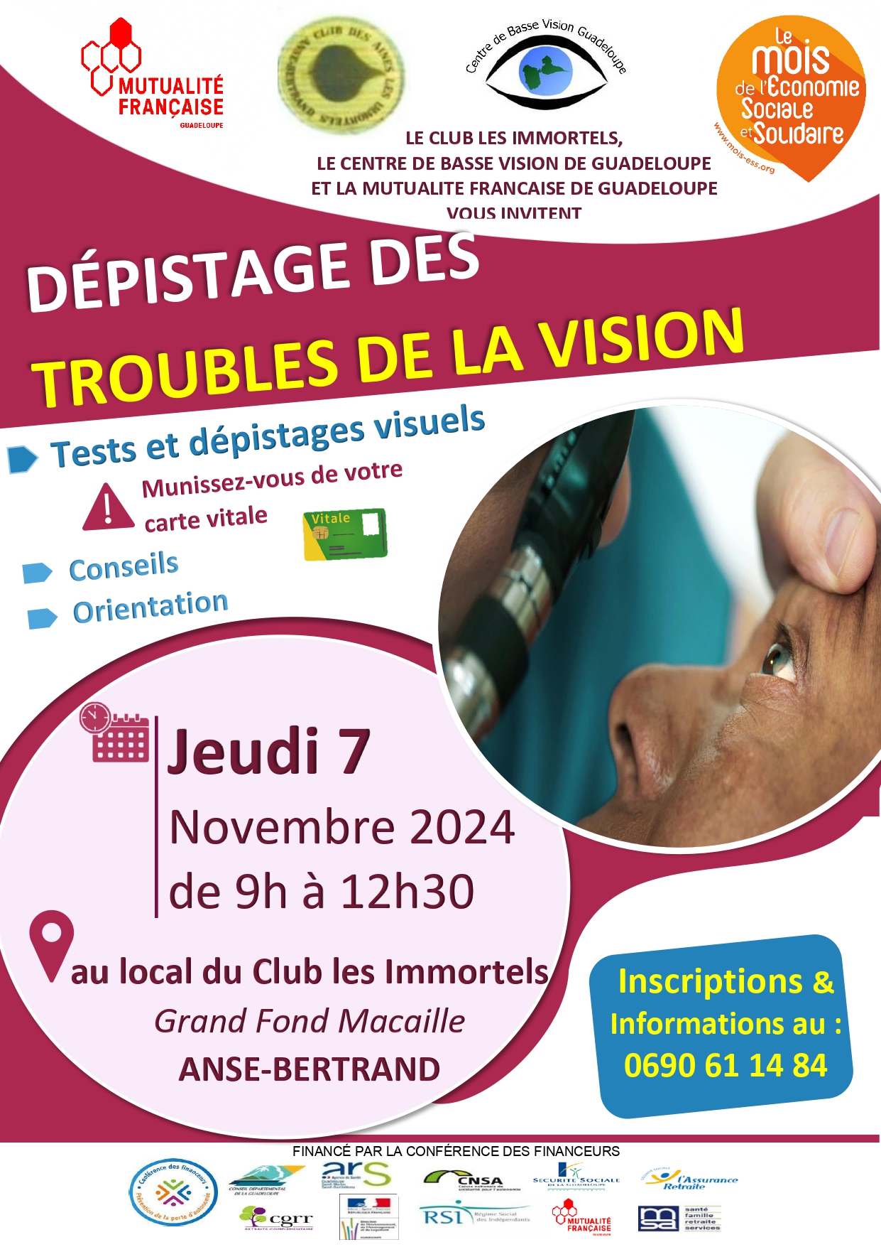 Affiche Dépistage des troubles de la vision