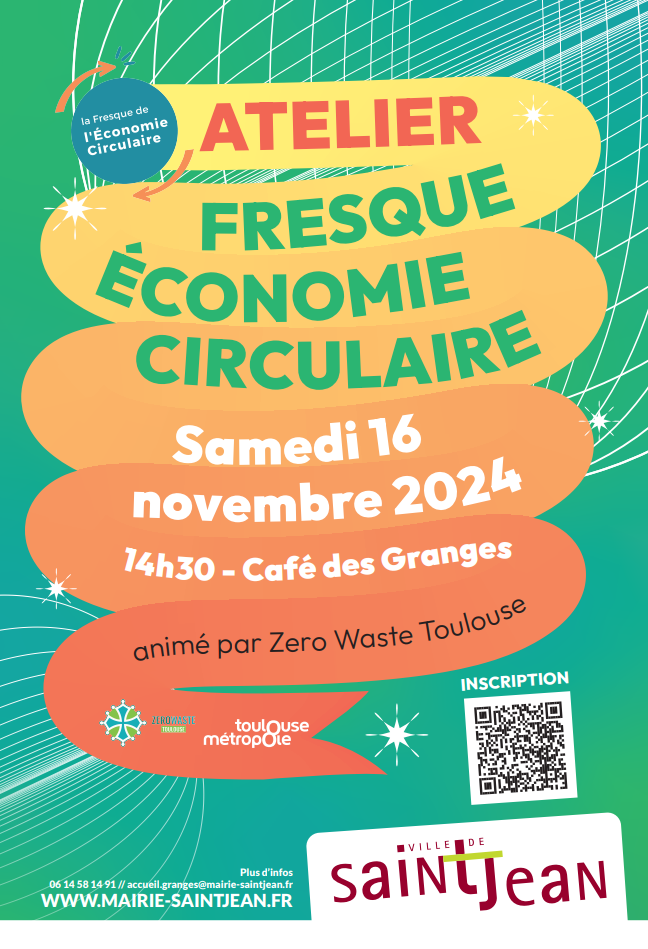 Affiche de l'évènement Fresque de l'économie circulaire à Saint-Jean