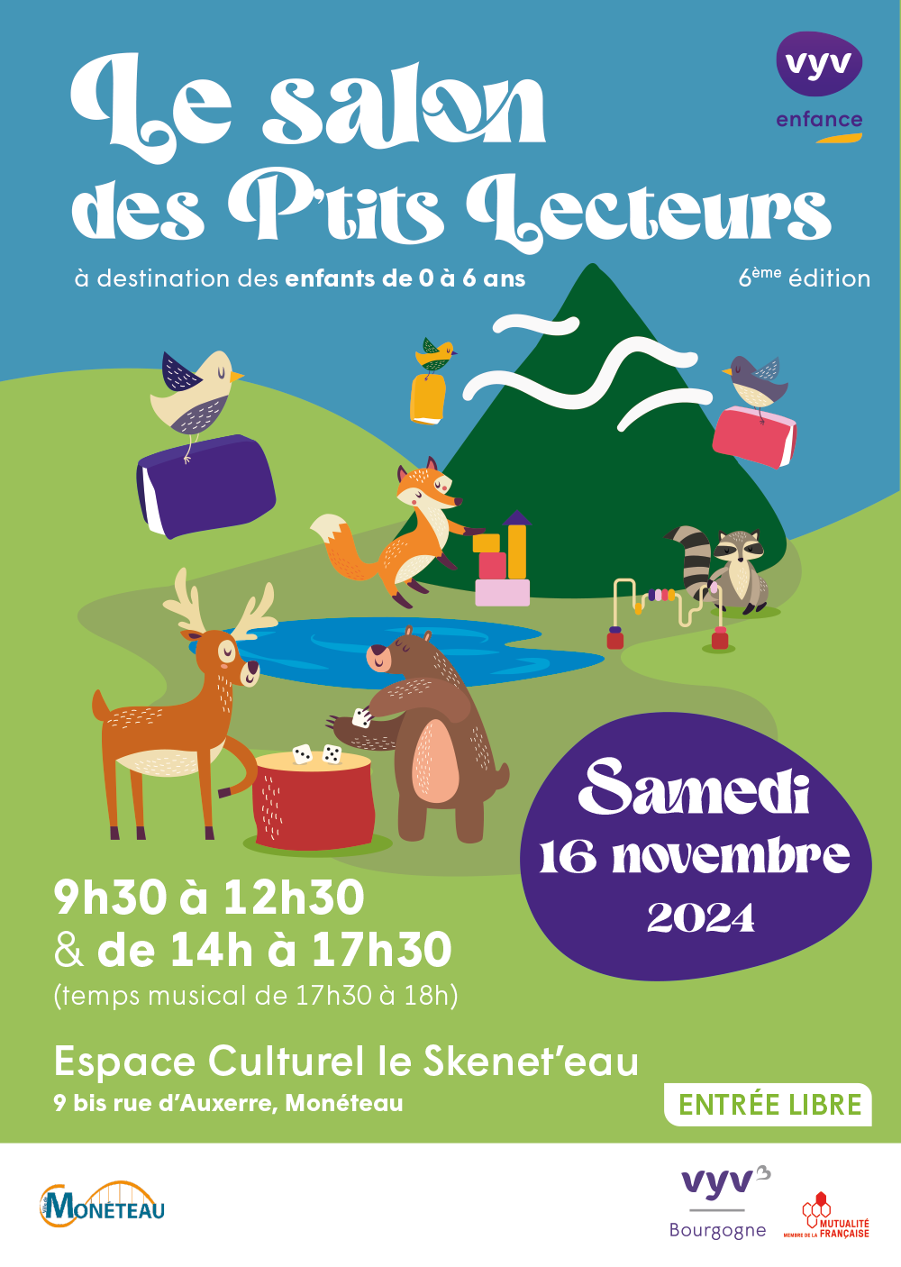 Affiche Le salon des p'tits lecteurs