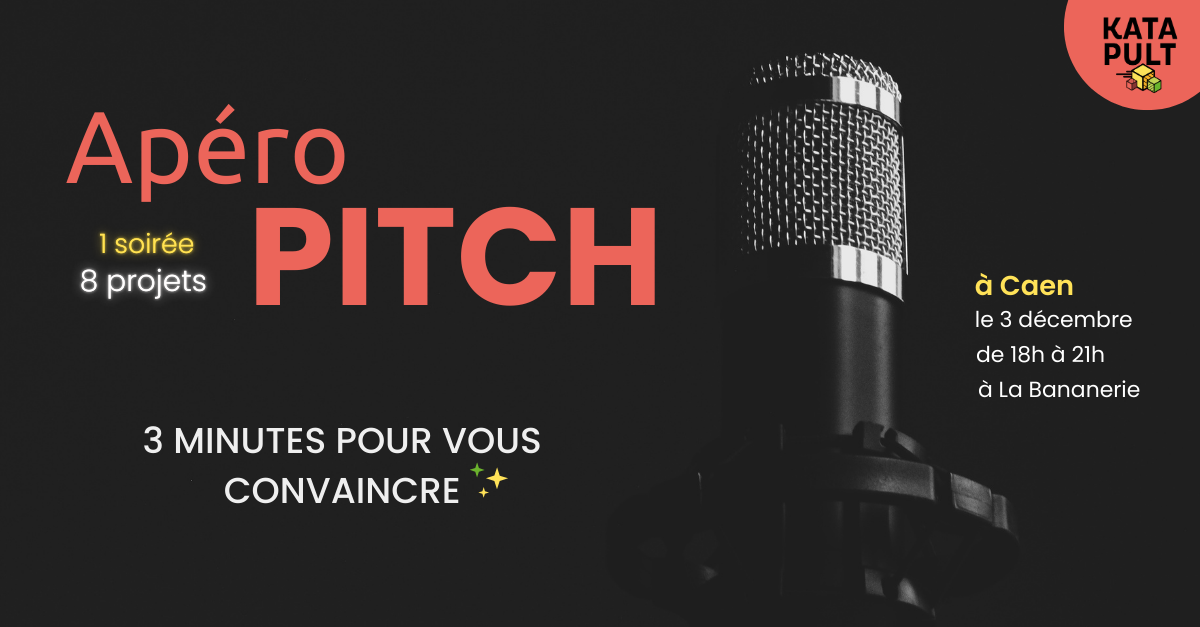 Titre "Apéro Pitch" avec image de micro 