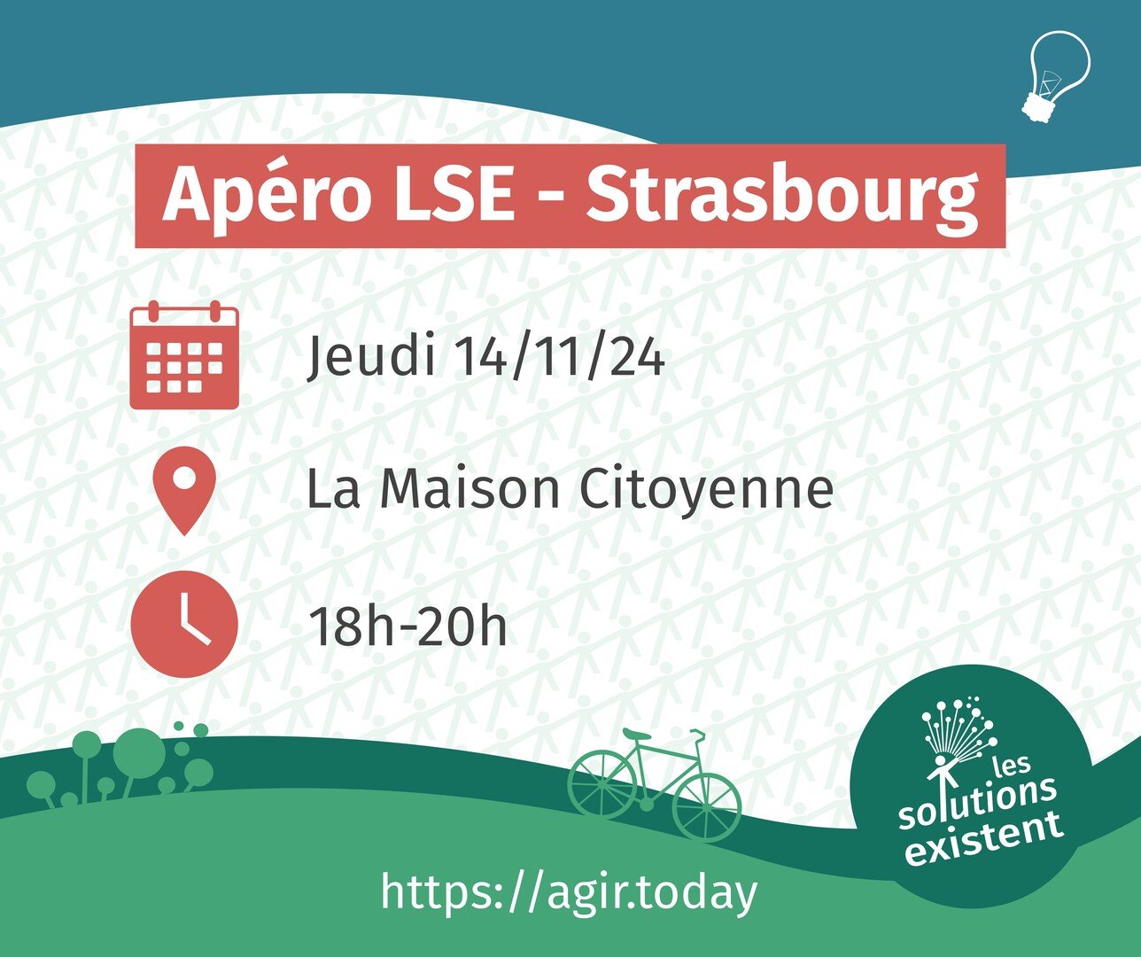 Apéro LSE à la Maison citoyenne de Strasbourg, le 14 novembre de 18h à 20h