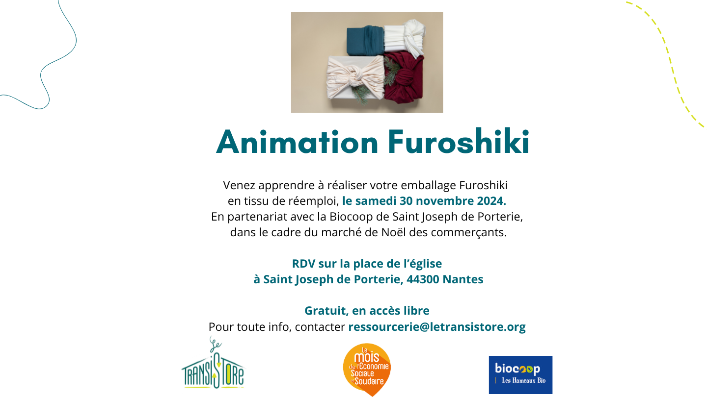 Apprenez à réaliser votre propre emballage Furoshiki en tissu de réemploi !