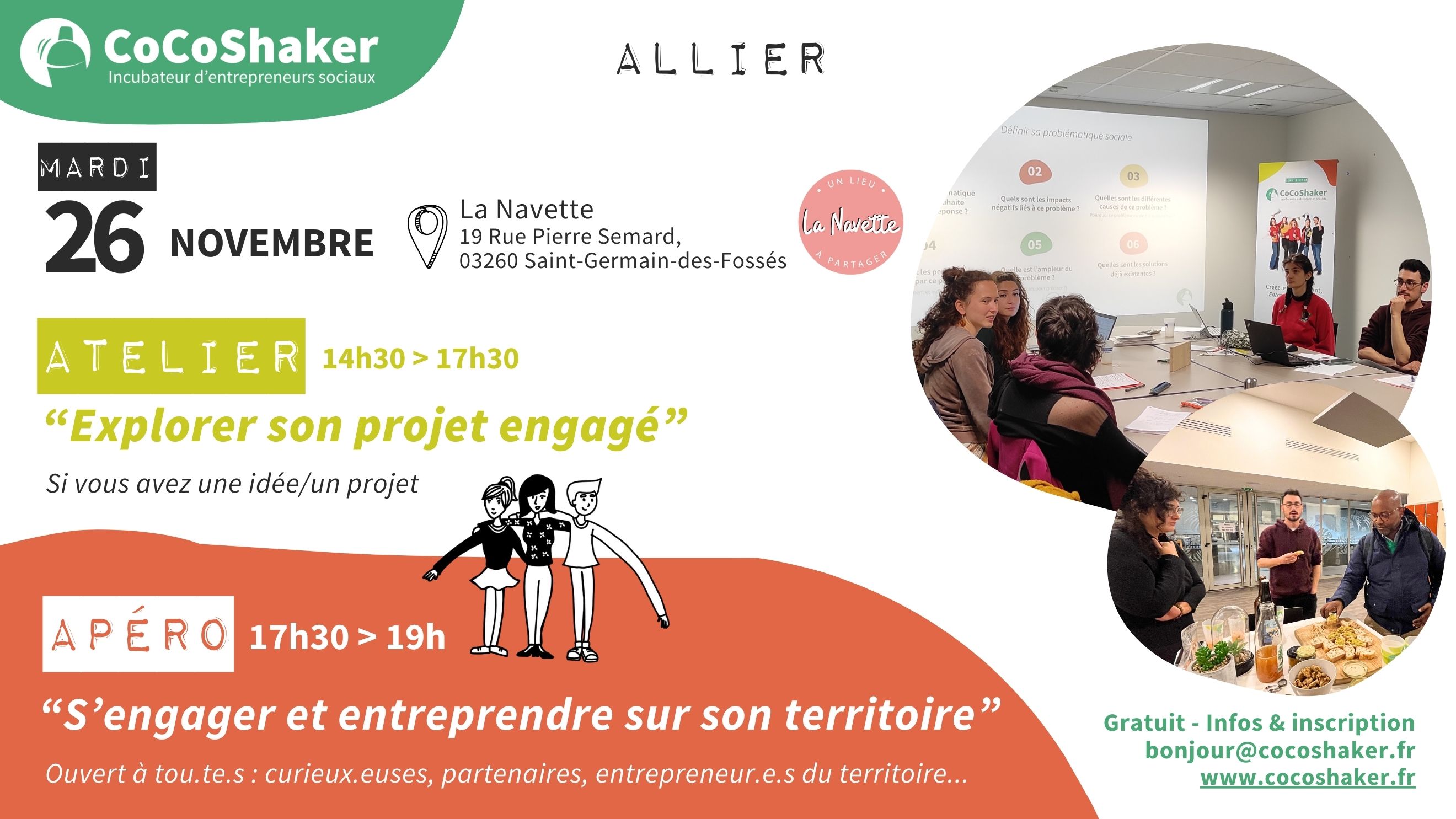 Atelier Explorer son projet engagé dans l'Allier - 3 heures d'accompagnement collectif