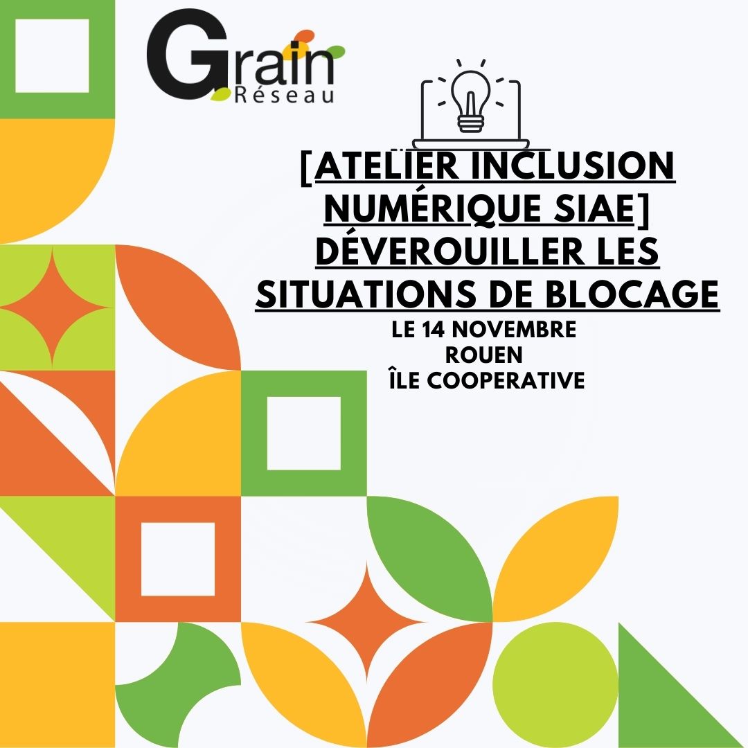 Atelier Inclusion numérique SIAE "Déverrouiller les situations de blocage"