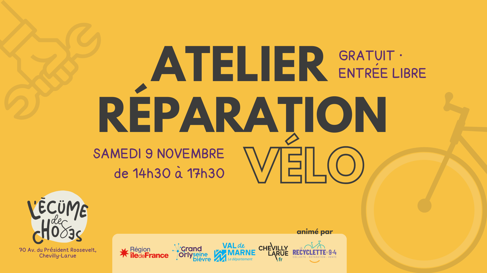 Atelier réparation vélo