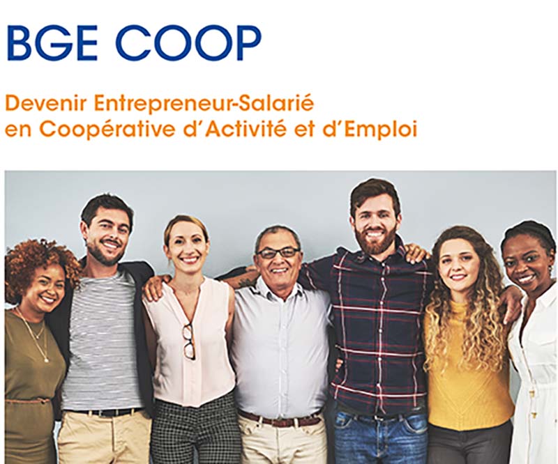 BGE Coop, devenir entrepreneur salarié en Coopérative d'Activité et d'Emploi