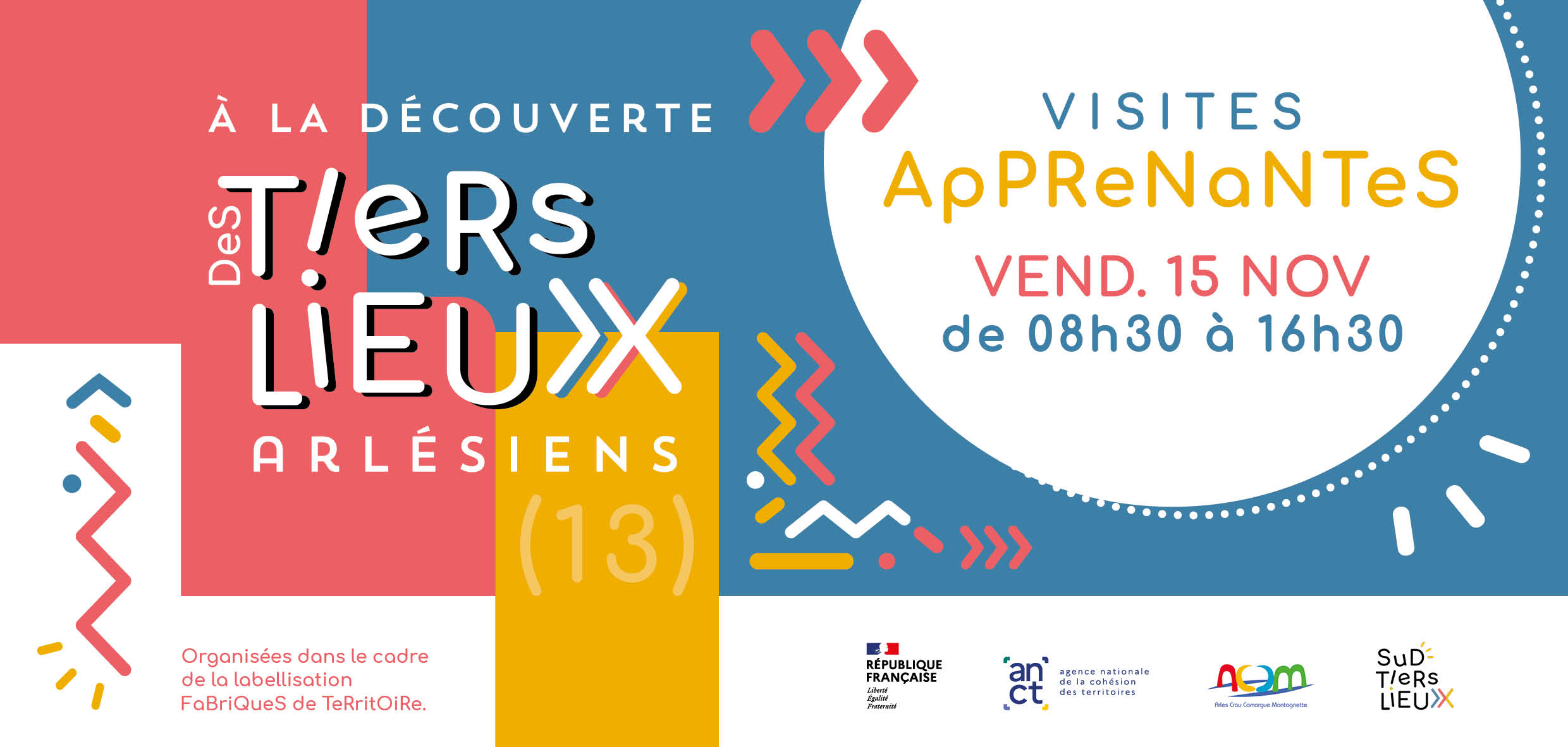 Parcours de visites apprenantes des tiers-lieux arlésiens - vendredi 15 novembre 2024