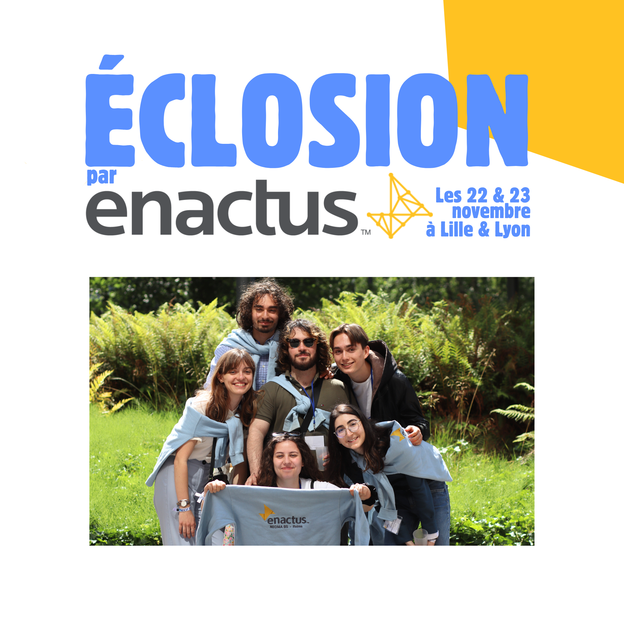 Éclosion par Enactus, les 22 et 23 novembre à Lille et Lyon