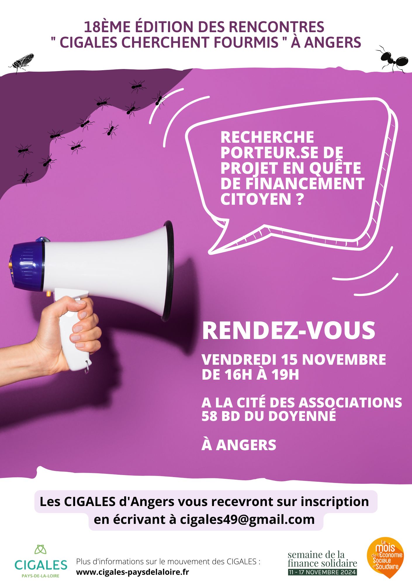 Rendez-vous d'affaires - vendredi 15 novembre à Angers