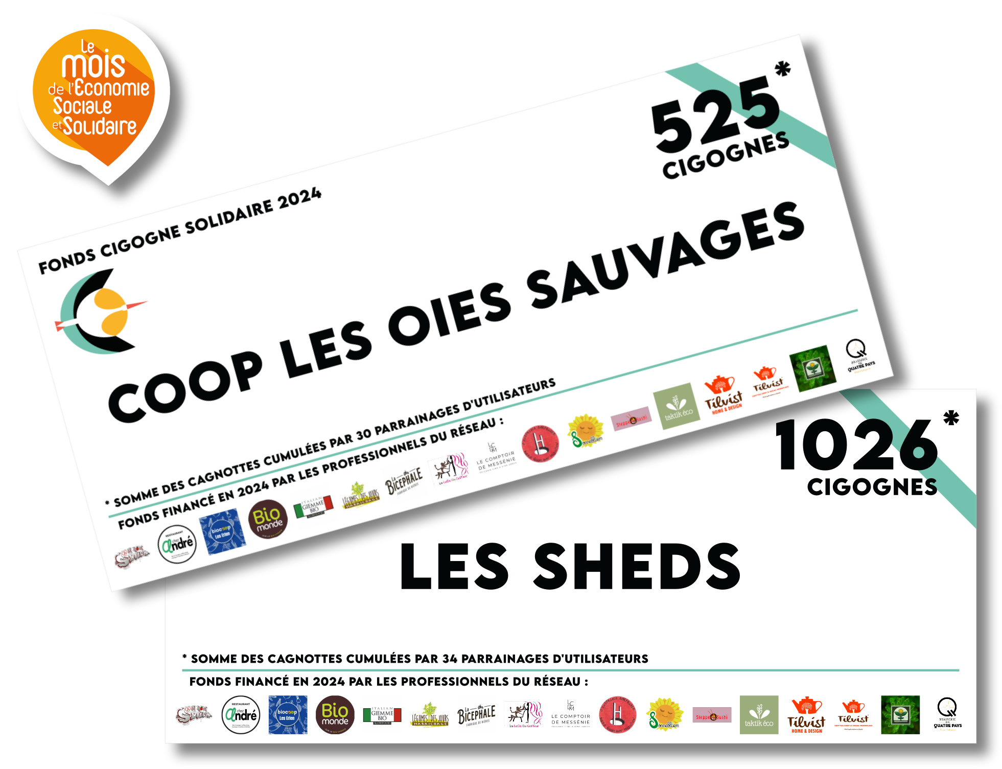 Chèques Cigogne solidaire 2024