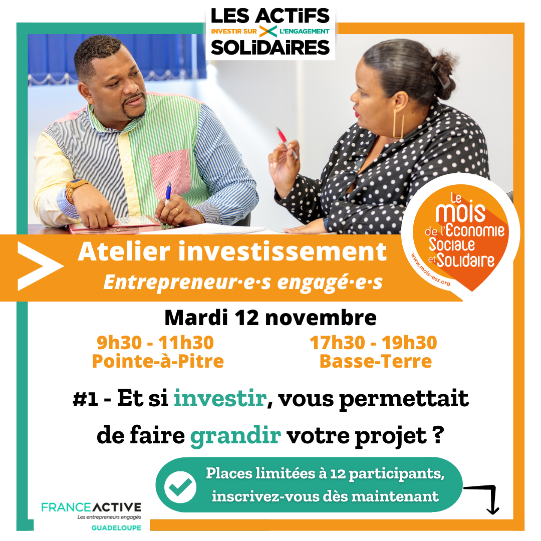 Affiche Atelier Investissement Entrepreneur·e·s engagé·e·s - #1