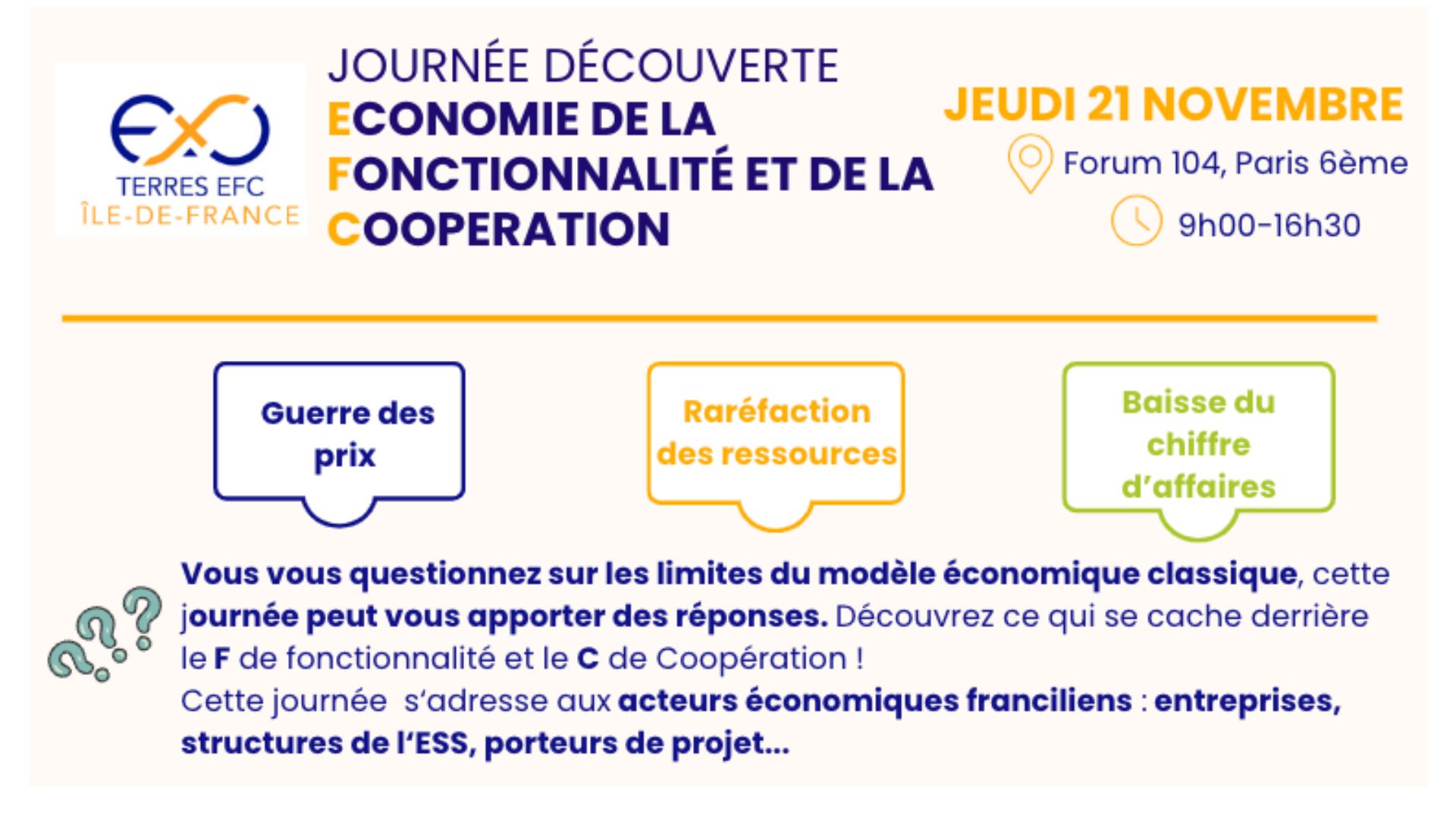 Journée Découverte Economie de la Fonctionnalité et de la Coopération (EFC)