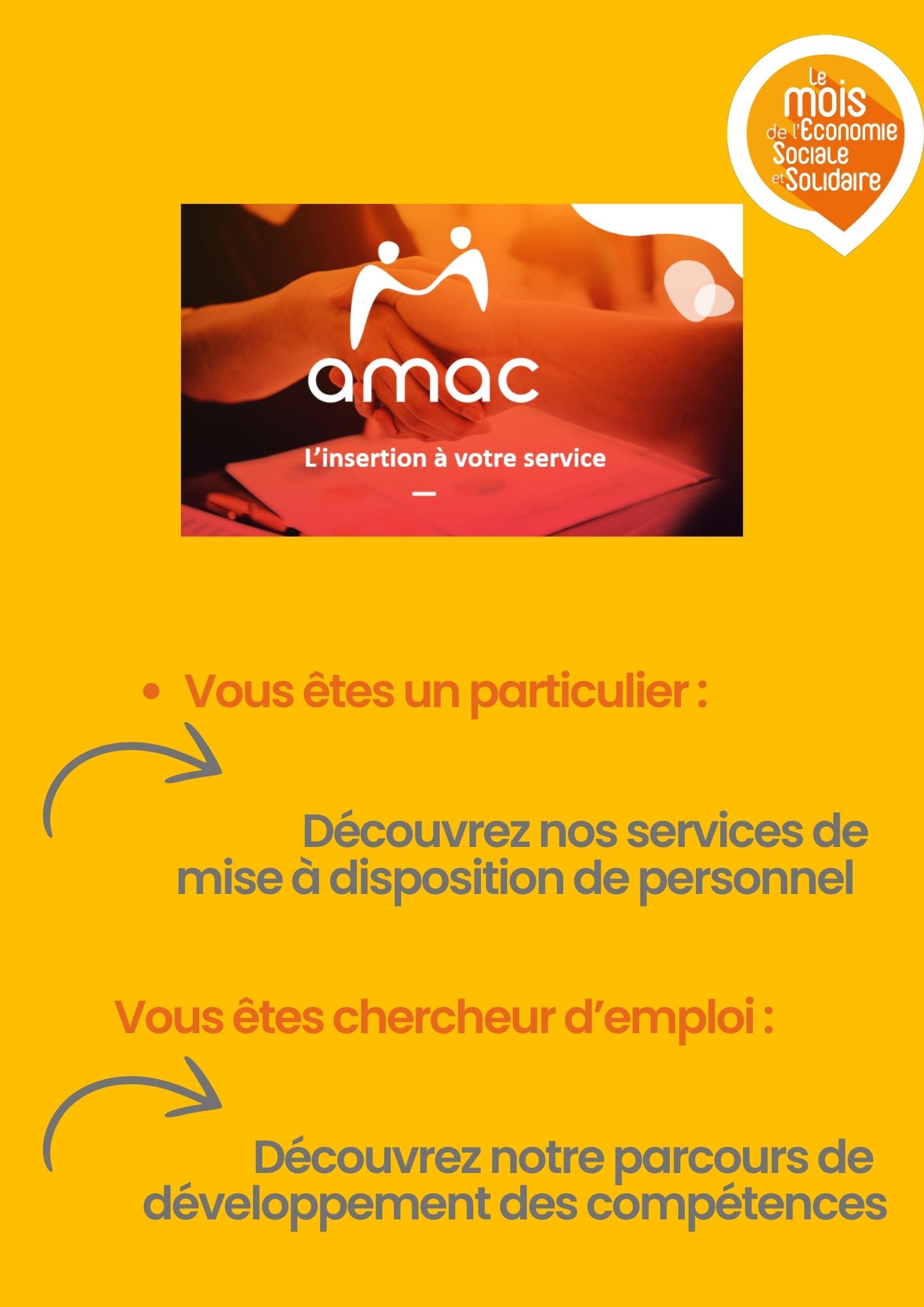 AMAC, l'insertion à votre service