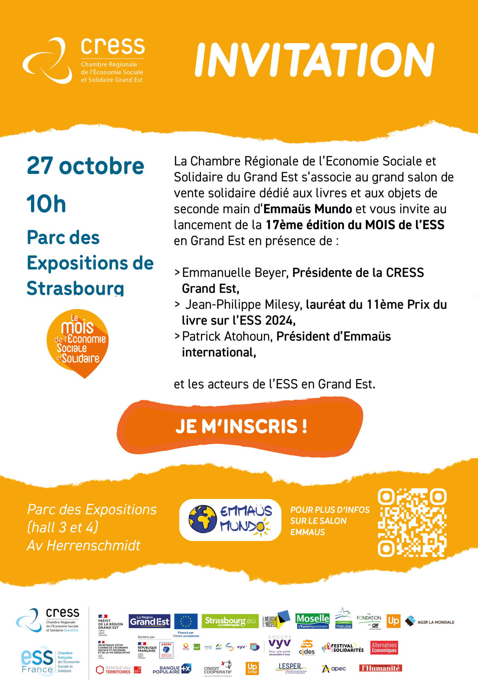 INVITATION LANCEMENT MOIS ESS REGION GRAND EST