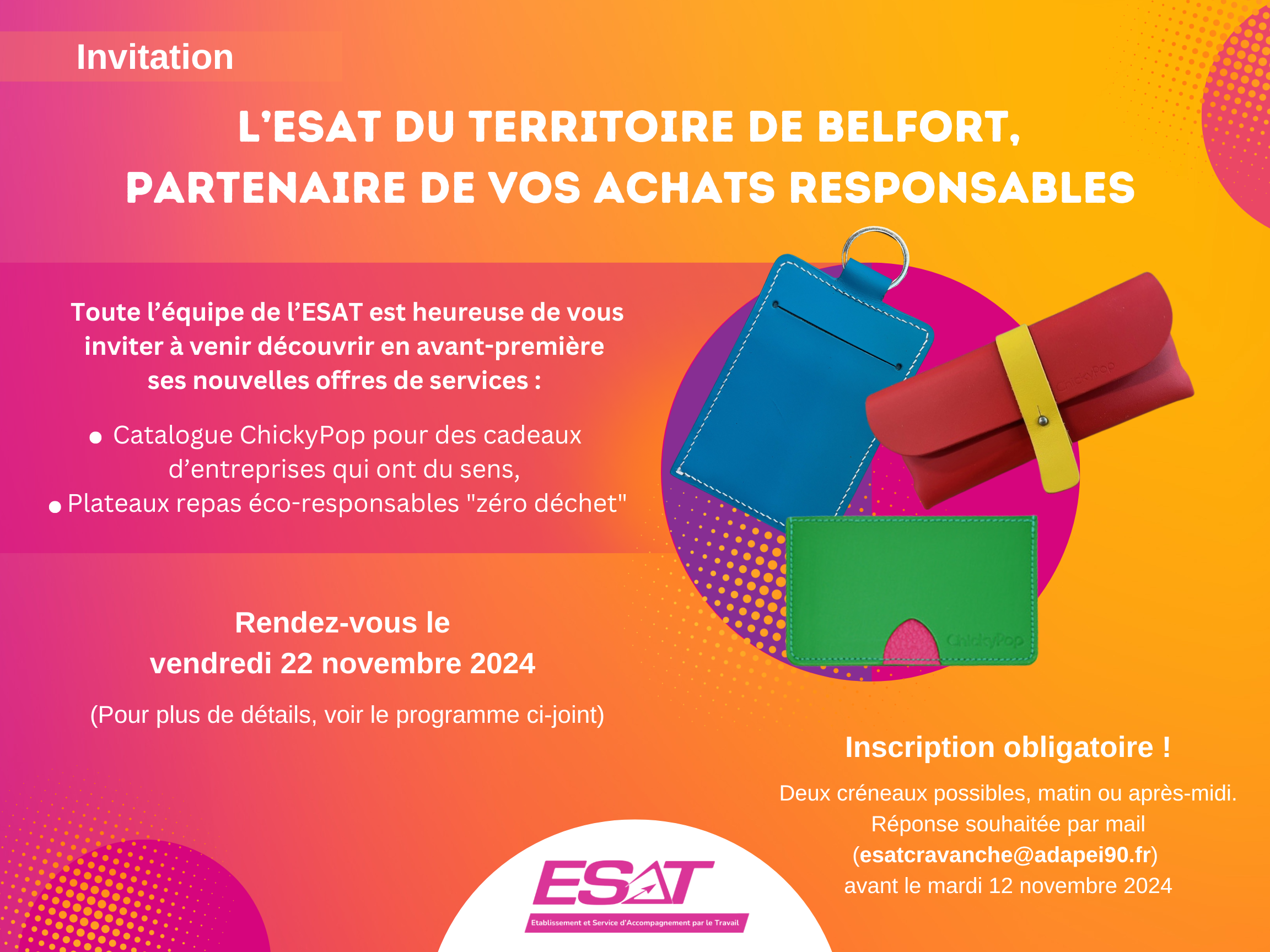 L'ESAT du Territoire de Belfort, partenaire de vos achats responsables ! 