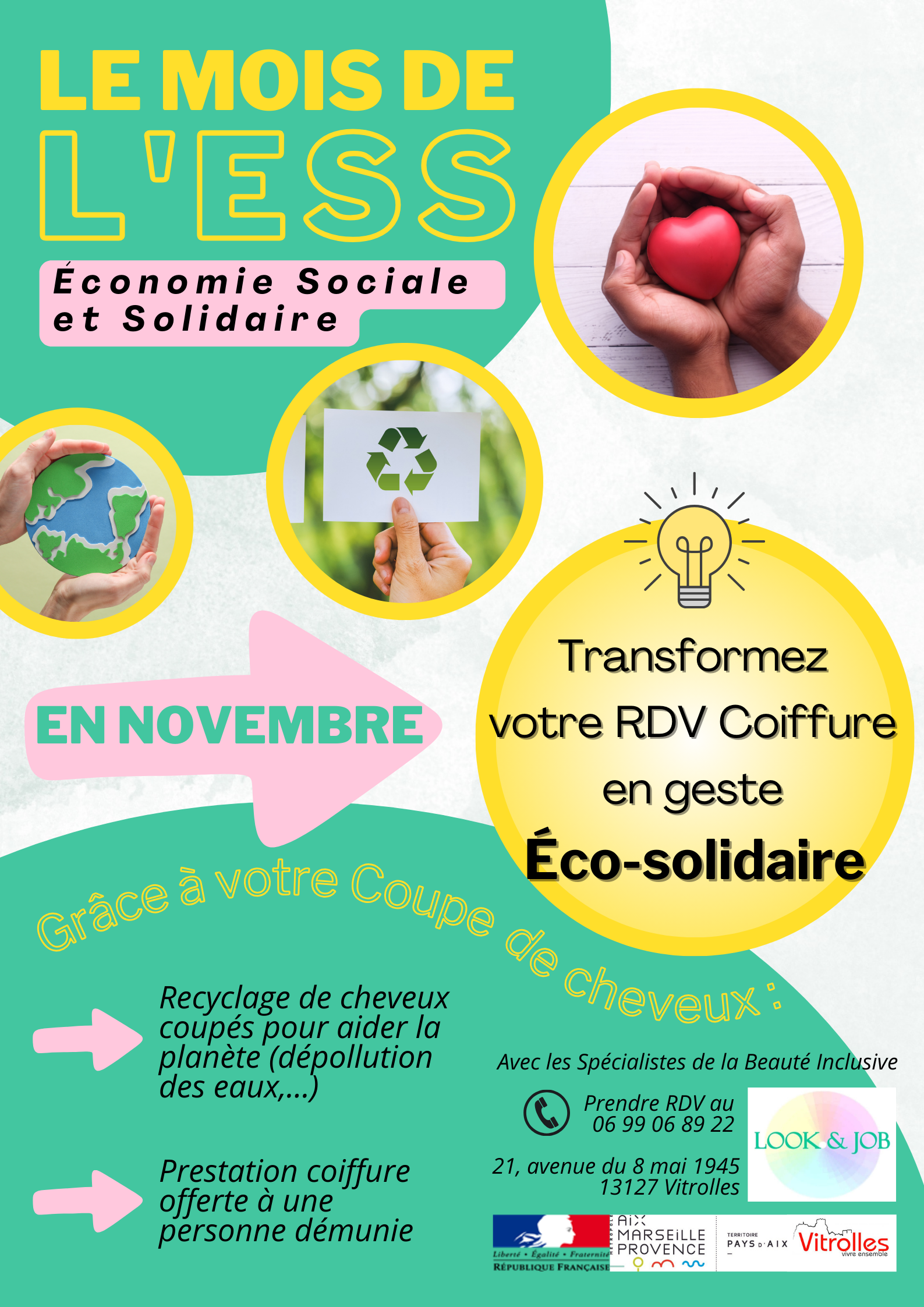 Transformez votre rdv coupe de cheveux en geste éco-solidaire !