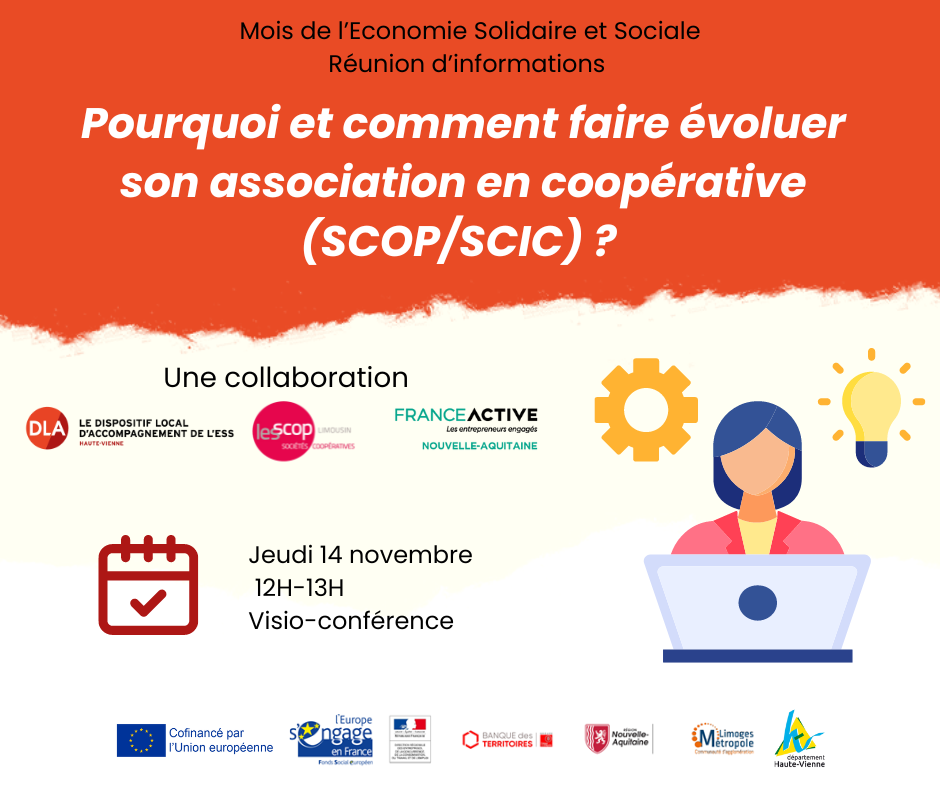 Transformation en SCOP ou SCIC de mon association