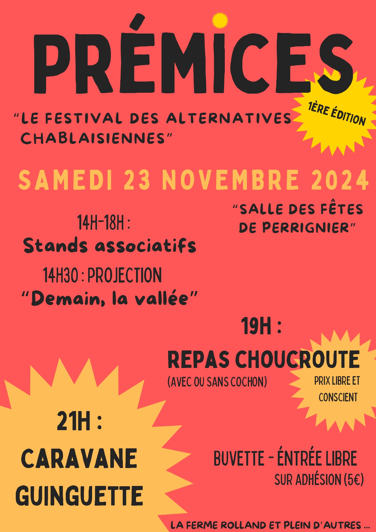 PREMICES - Le Festival des alternatives chablaisiennes - 1ère édition