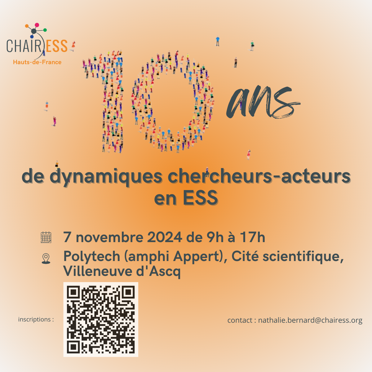 10 de dynamiques chercheurs-acteurs en ESS le 7 novembre 2024