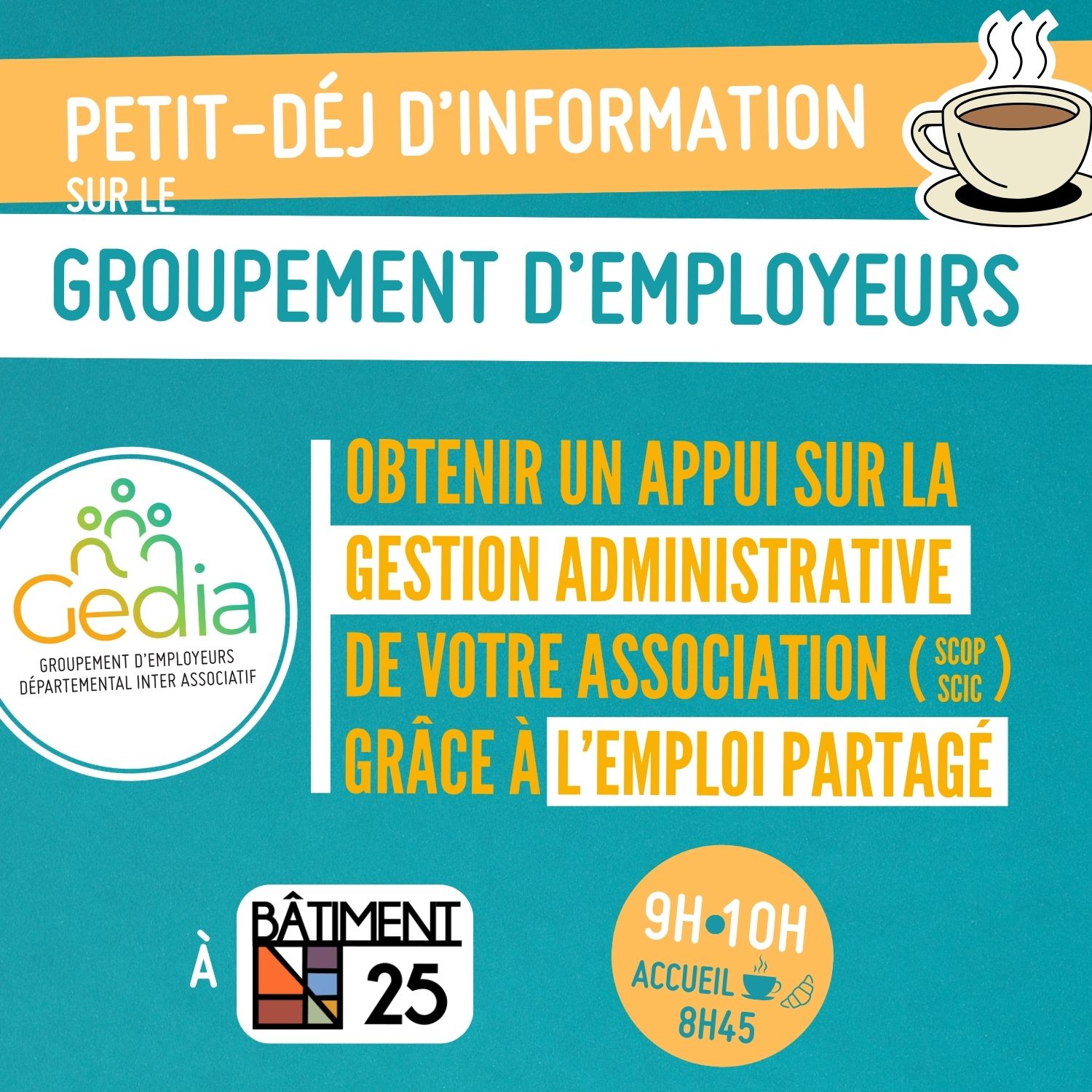 Petit-déj d'info avec GEDIA Petit-déj d'info avec GEDIA