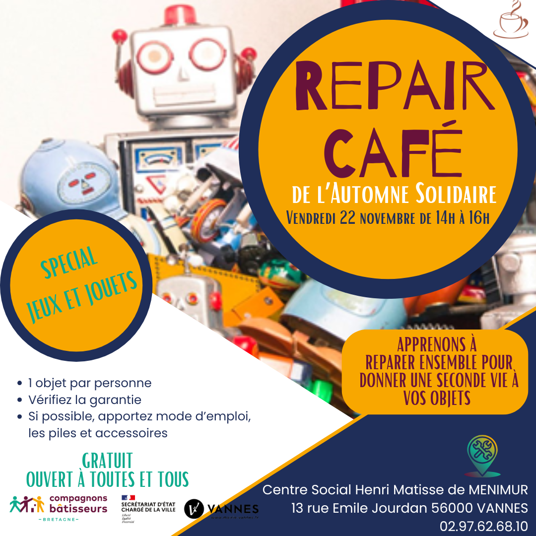 Repair Café spécial JEUX ET JOUETS