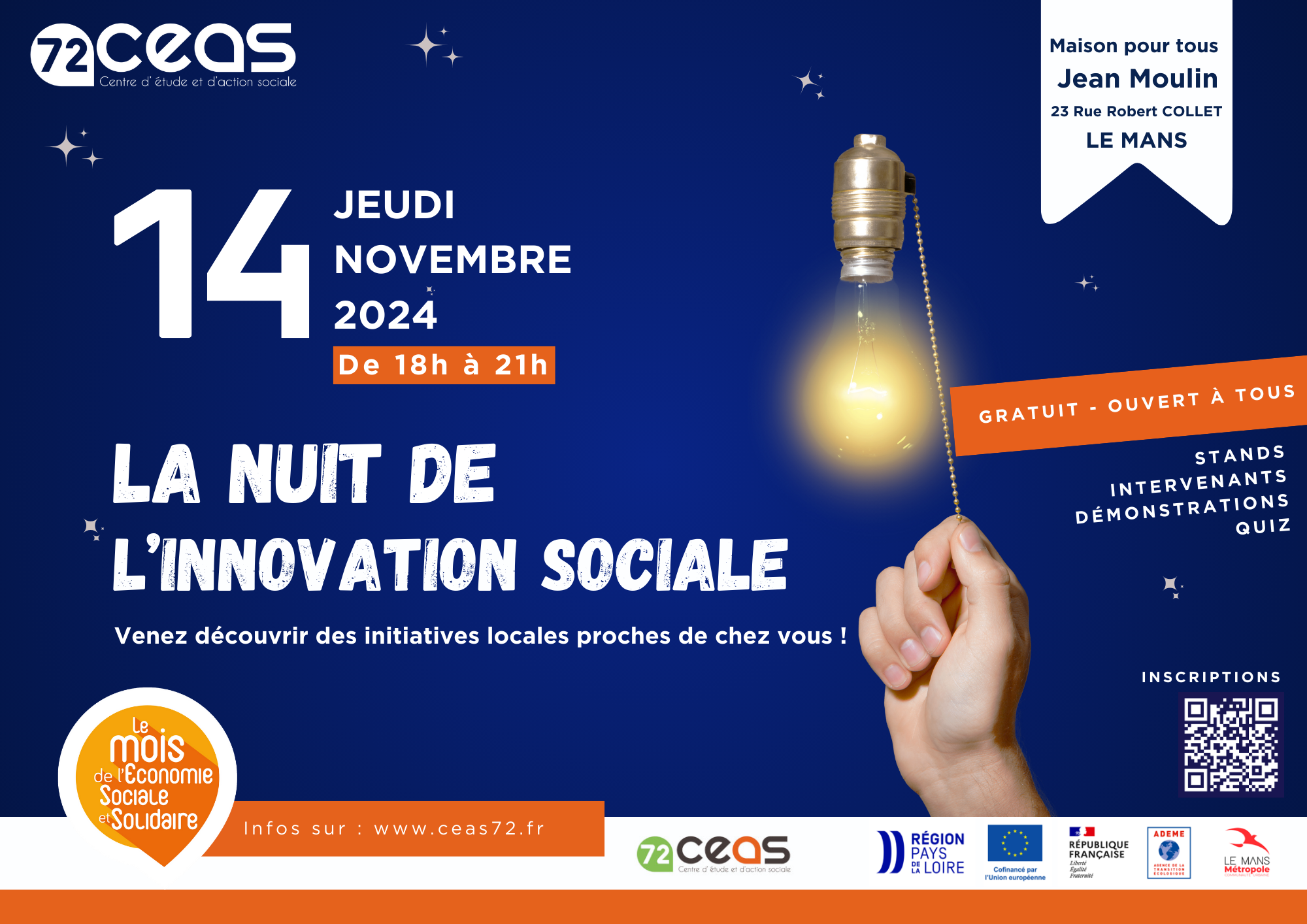 Affiche Nuit de l'innovation sociale