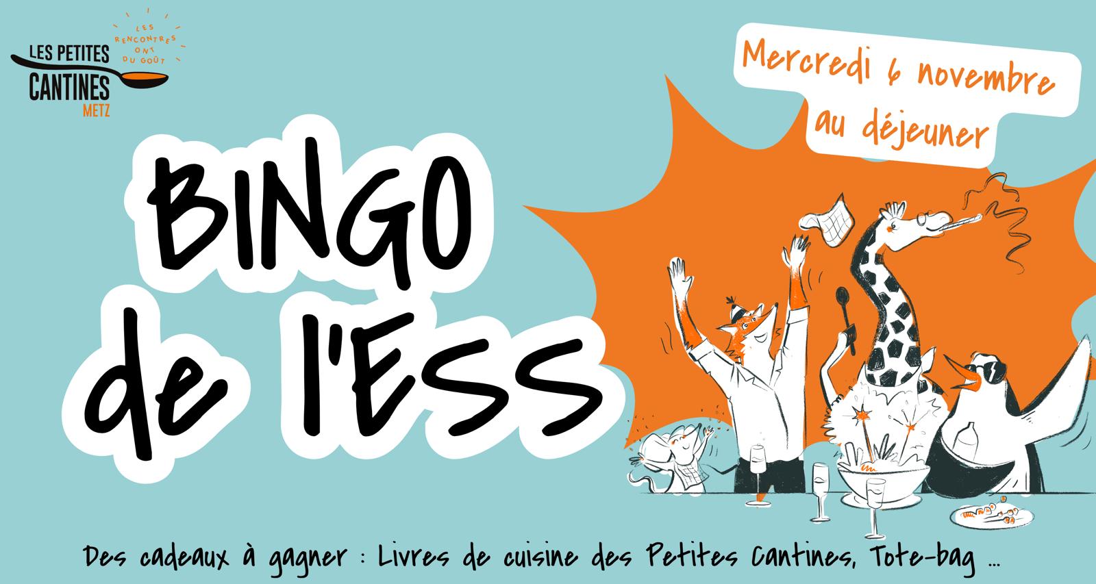 Bingo ESS et déjeuner partagé convivial le mercredi 06/11