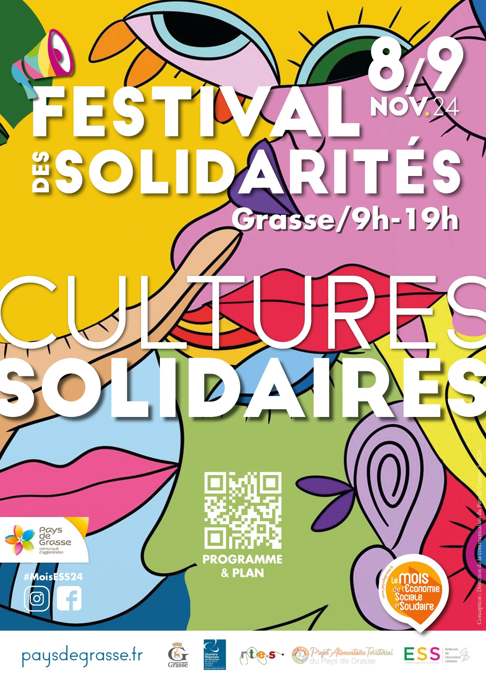 Festival des solidarités : Cultures solidaires 8 novembre à Grasse