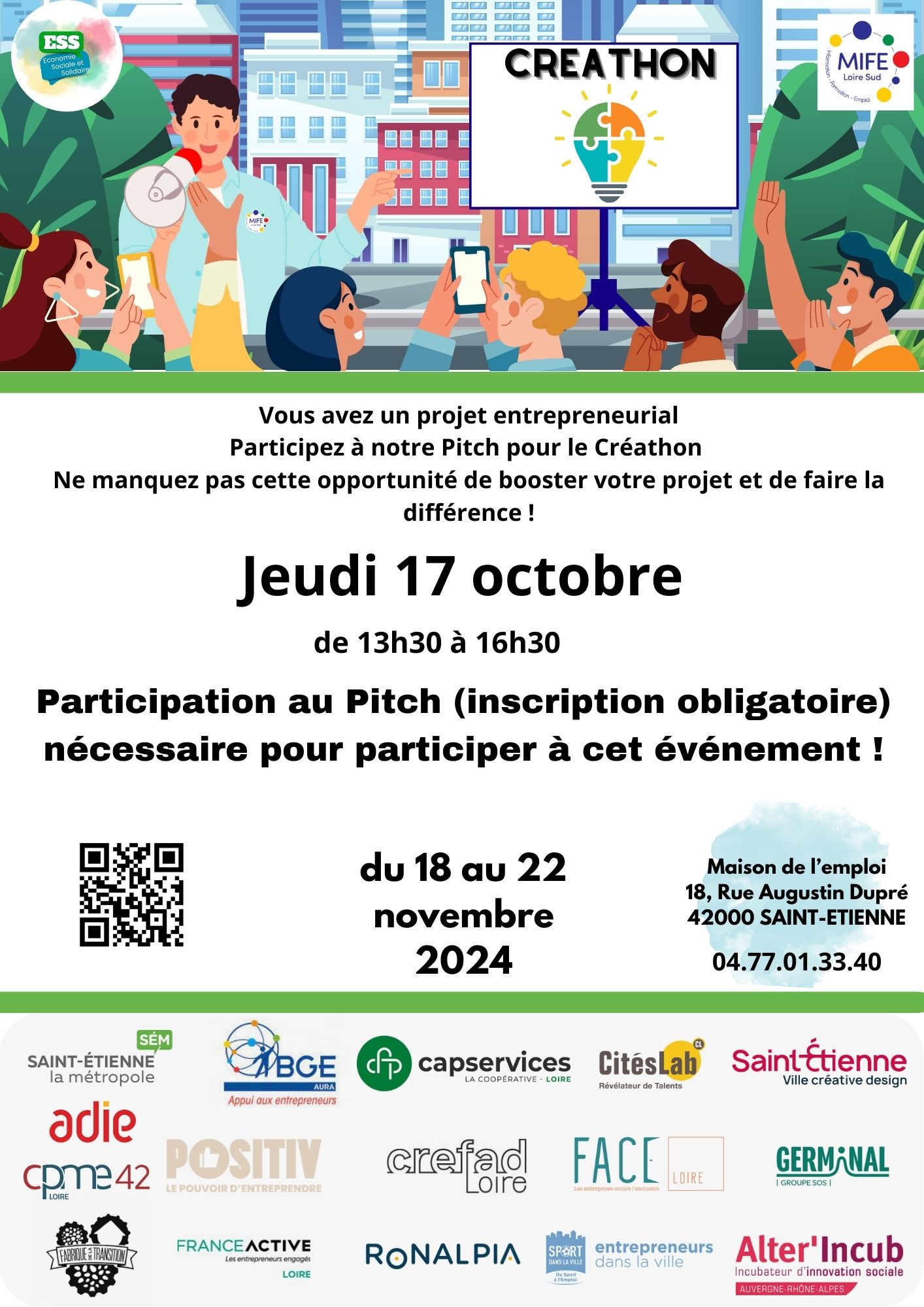 CREATHON ESS - MIFE LOIRE SUD - Du 18 au 22 NOVEMBRE