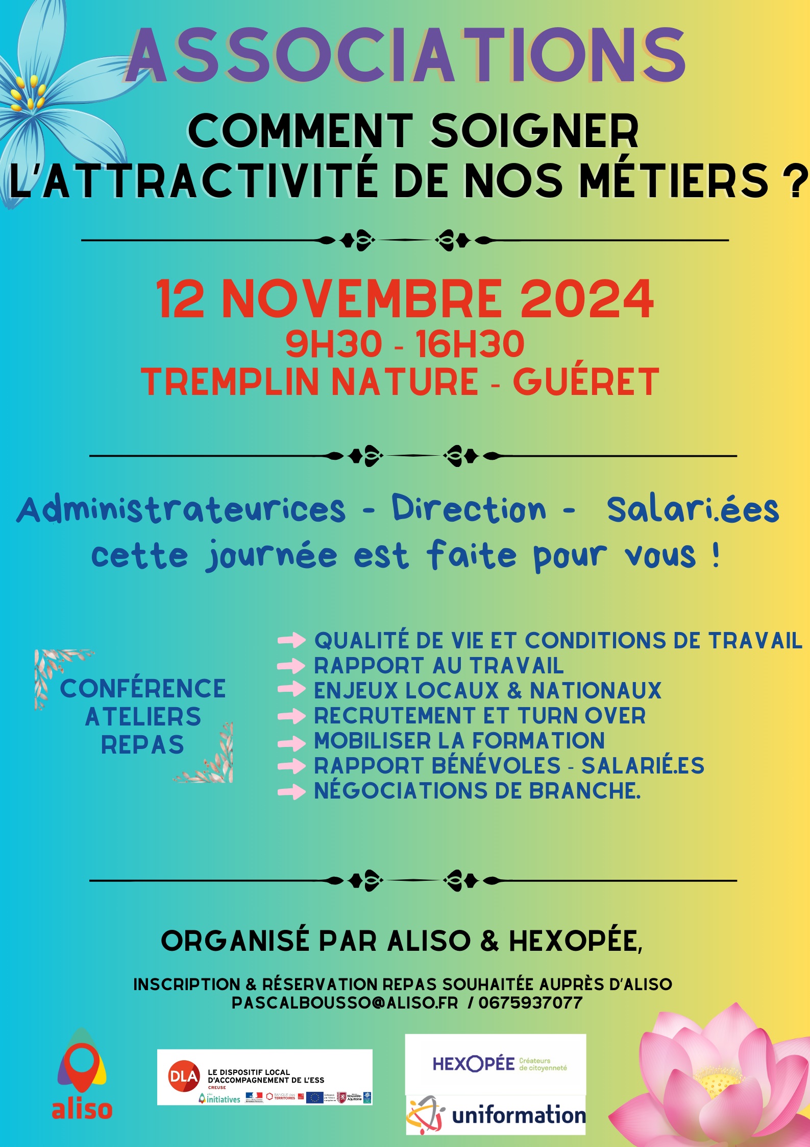 [12 Nov 2024, Guéret] : Soigner l’attractivité de nos métiers