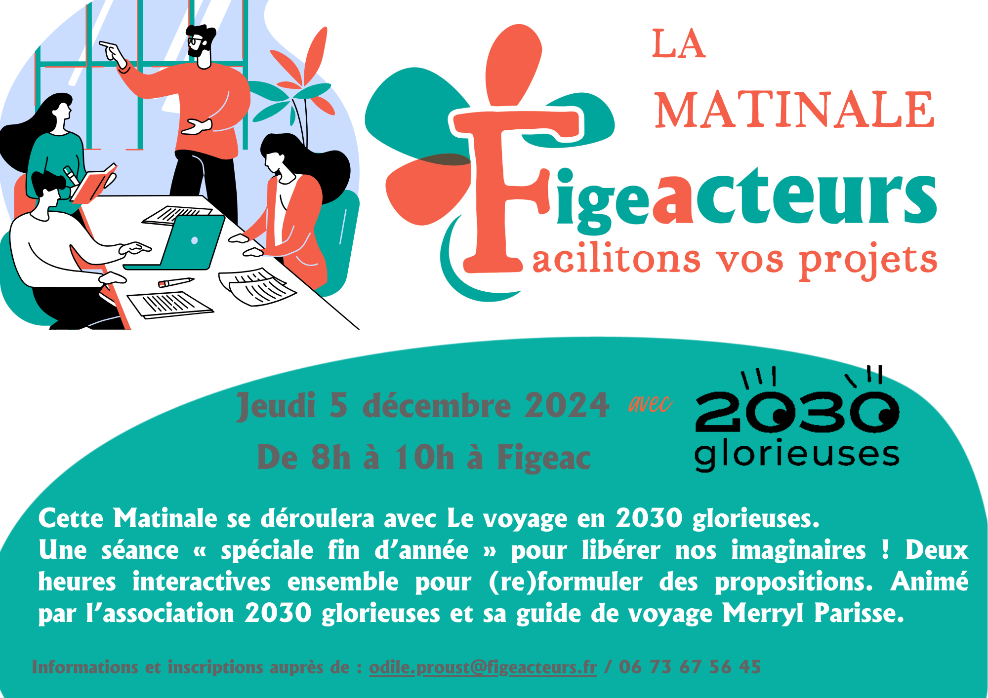 Matinale inter-entreprises, jeudi 5 décembre à Figeac, avec « Le voyage en 2030 glorieuses »