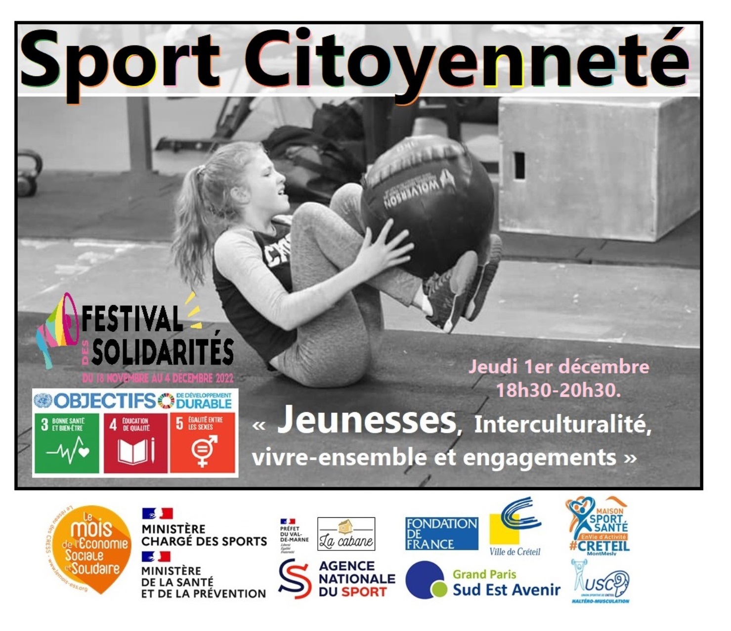 AFFICHE ANIMATION : Sport, Jeunesse et Citoyenneté