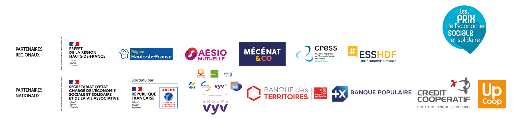 Les partenaires de la CRESS Hauts-de-France
